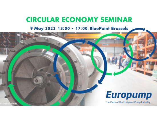 Europump Circular Economy Seminar on 9 May 2022